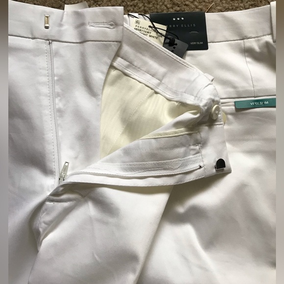Perry Ellis Men Pant White Size 34/30 - Picture 3 of 10